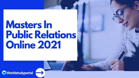 Online master's in public relations